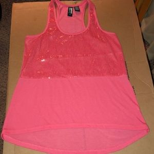 NWOT Wmns Sequin Tank Sz L